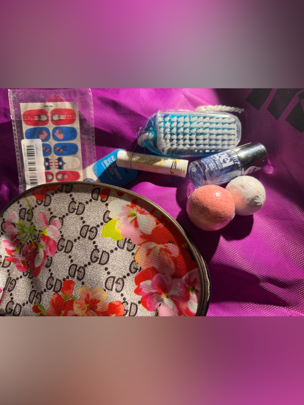Multiples Bath & Body Set with Pink, Purple, Blue Accents